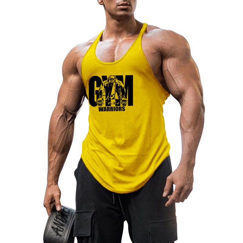 Men's Bodybuilding Gym Tank Tops Workout Stringer Sleeveless Shirts Vest