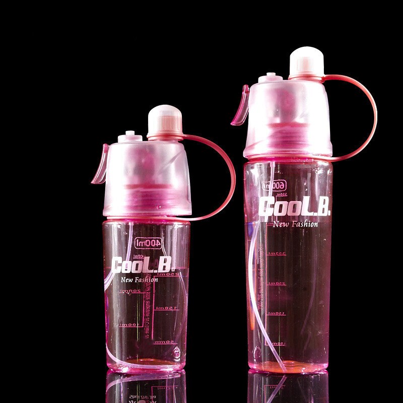 Sports Water Plastic Bottle Outdoor Creative Mist Spray Leak Proof  Drinking Cup