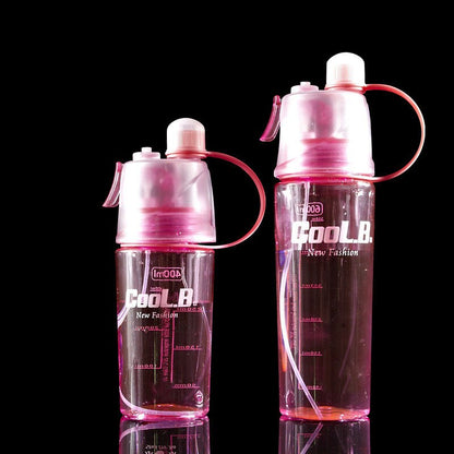 Sports Water Plastic Bottle Outdoor Creative Mist Spray Leak Proof  Drinking Cup