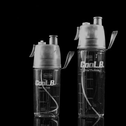 Sports Water Plastic Bottle Outdoor Creative Mist Spray Leak Proof  Drinking Cup