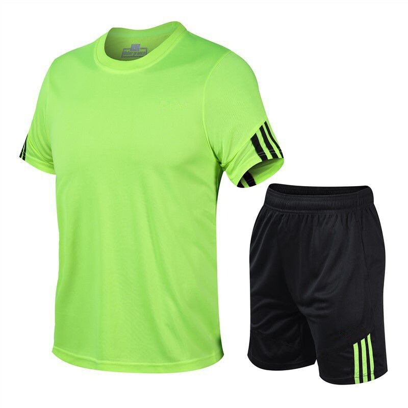 Mens Sports Quick Drying Two Piece Track Suit Gym Set