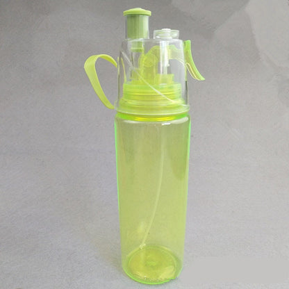 Mist 'N Sip Misting Water Bottle 2-in-1 Mist And Sip Function No Leak Pull Top Spout Sports Water Bottle Reusable Water Bottle - 20 oz