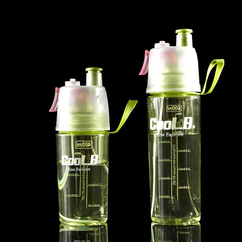 Sports Water Plastic Bottle Outdoor Creative Mist Spray Leak Proof  Drinking Cup