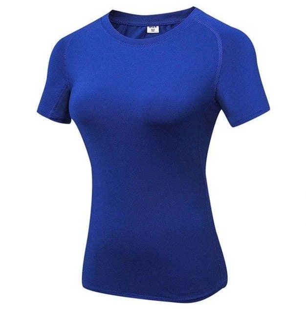 Womens Quick Dry Short Sleeve Moisture Wicking Athletic Shirts Sizes S-2XL