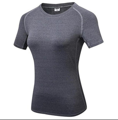 Womens Quick Dry Short Sleeve Moisture Wicking Athletic Shirts Sizes S-2XL