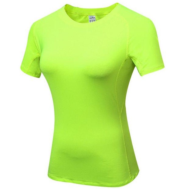 Womens Quick Dry Short Sleeve Moisture Wicking Athletic Shirts Sizes S-2XL