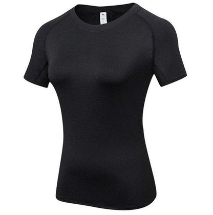 Womens Quick Dry Short Sleeve Moisture Wicking Athletic Shirts Sizes S-2XL
