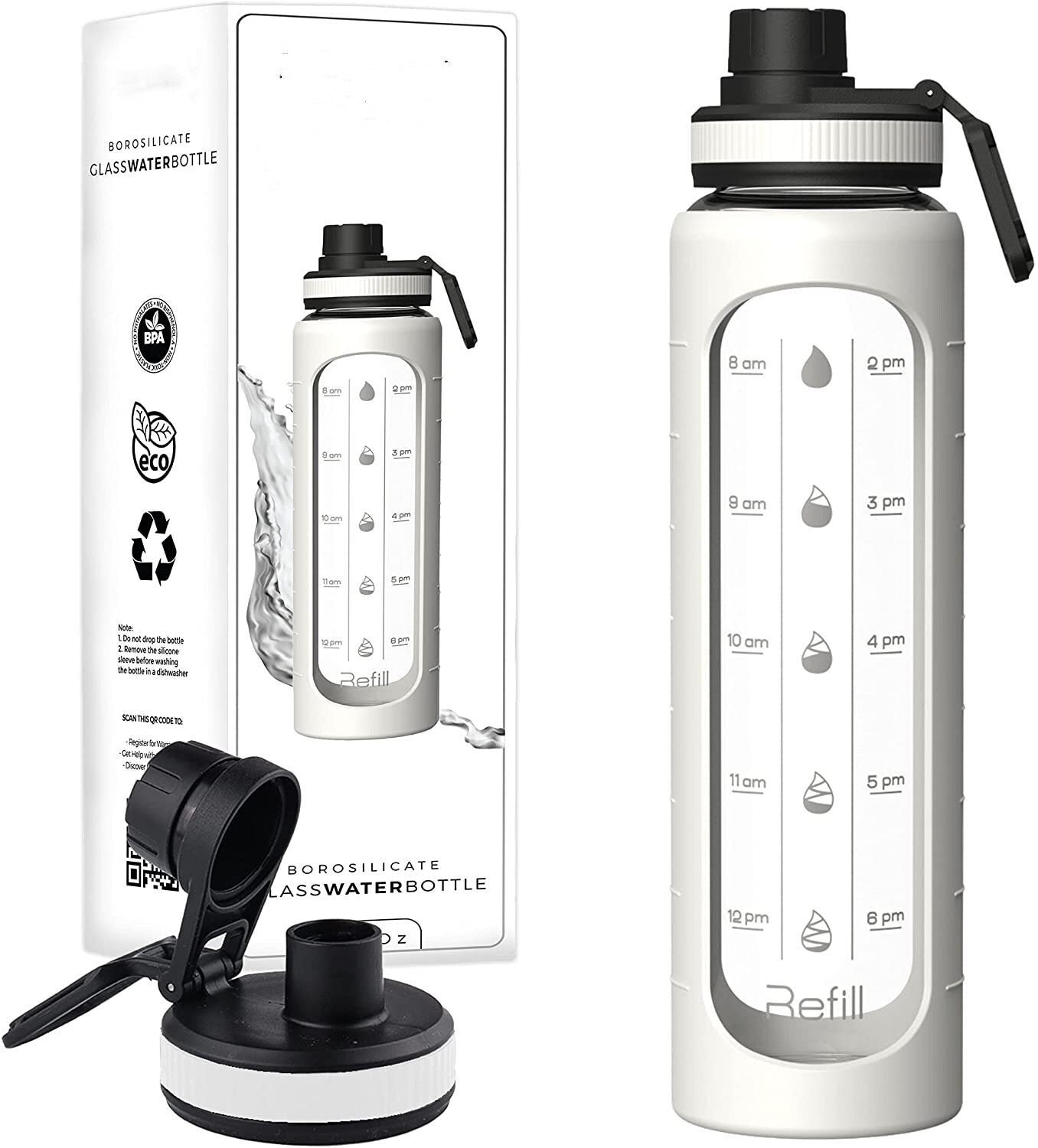 Fashionable Sports Water Bottle With Large Capacity Cleaning Brush