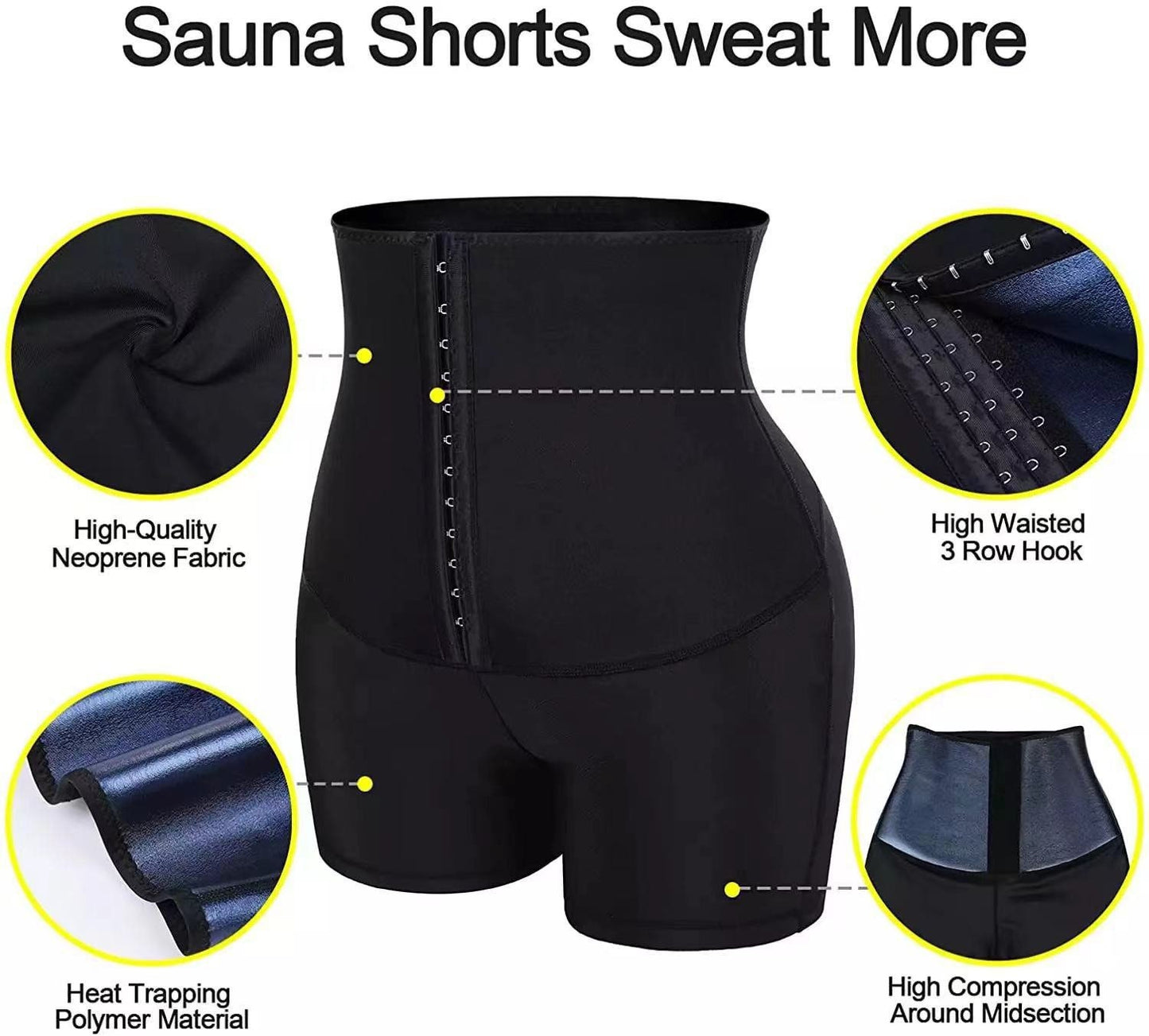 Waist Trainer Shapewear Thermo Leggings Fitness Workout Sweat Sauna Body Shaper