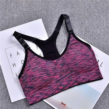 Womens Wireless Sports Bra Dyed Underwear Active Yoga Sports Bras