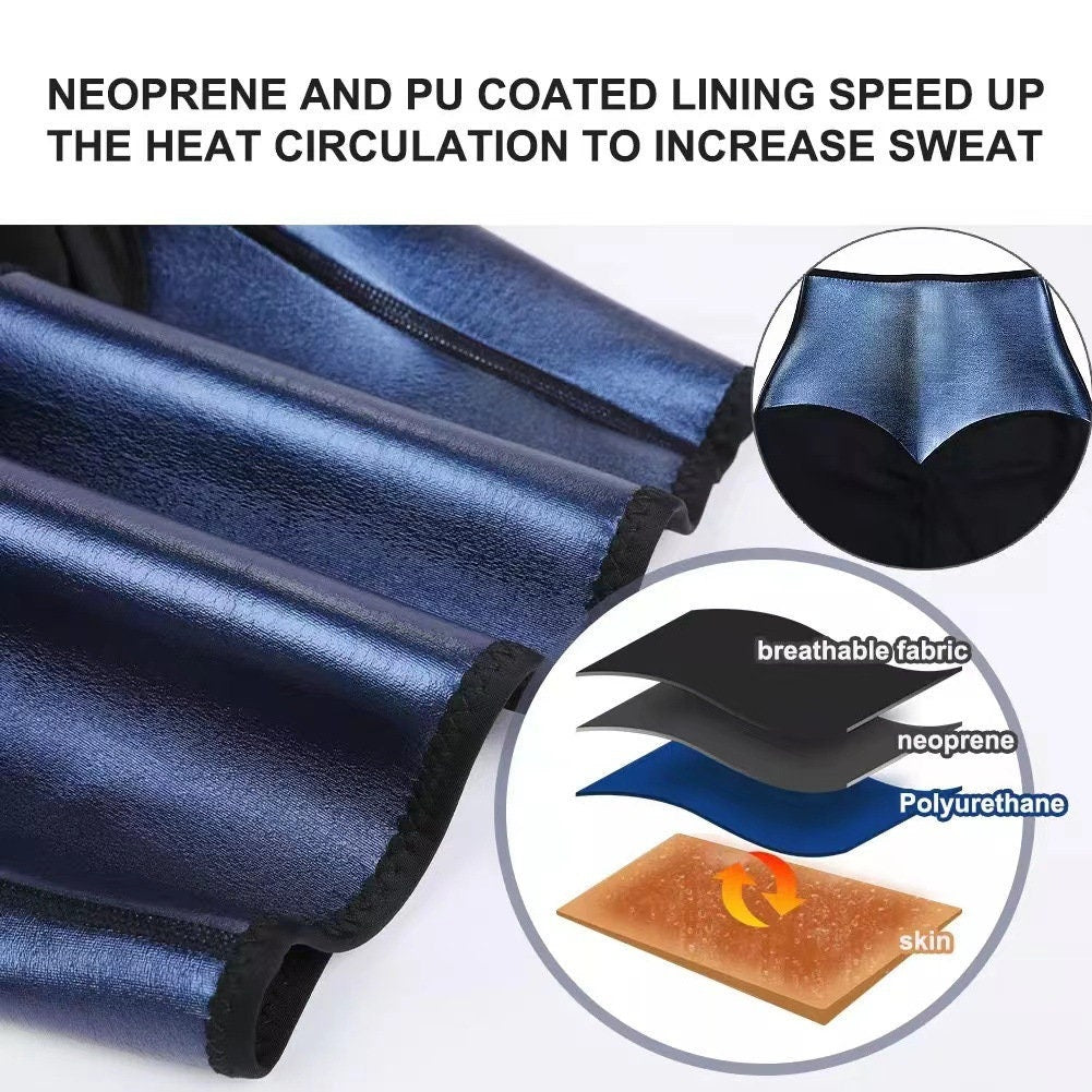 Waist Trainer Shapewear Thermo Leggings Fitness Workout Sweat Sauna Body Shaper