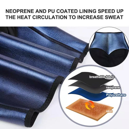 Waist Trainer Shapewear Thermo Leggings Fitness Workout Sweat Sauna Body Shaper