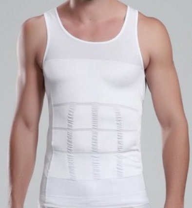 Men Slim Body Lift Shaper BELLY BUSTER Tank Top Slimming Undershirt Body Shaper