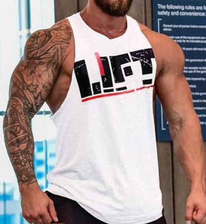 Men's Slim-Fit Tank Top Body Building Vest Muscle Fitness Sleeveless