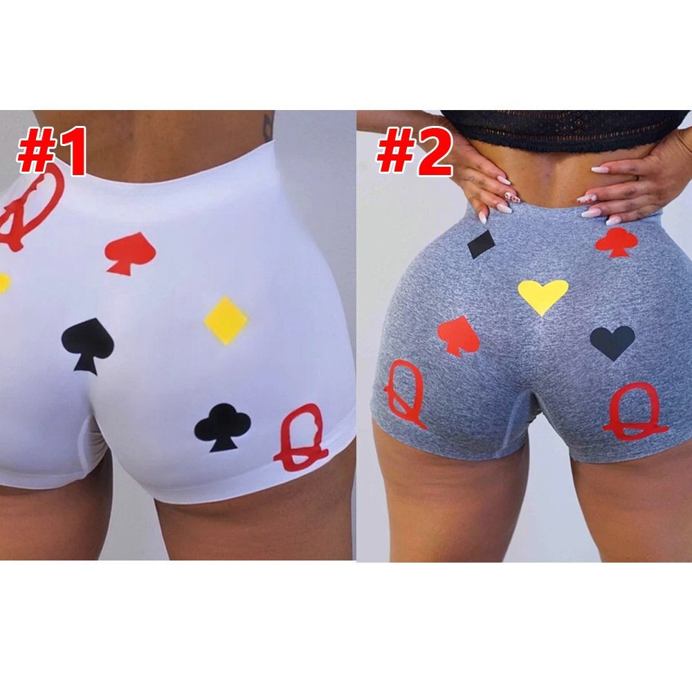 High-waisted Butt Lift Yoga Shorts, Sports Booty Shorts, Contour Workout Shorts