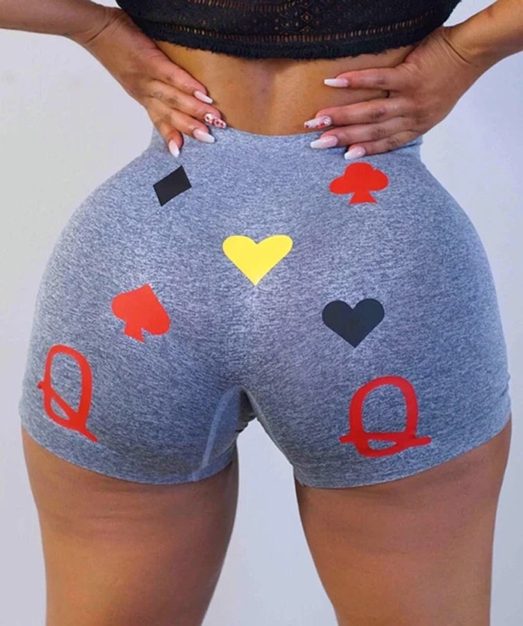 High-waisted Butt Lift Yoga Shorts, Sports Booty Shorts, Contour Workout Shorts