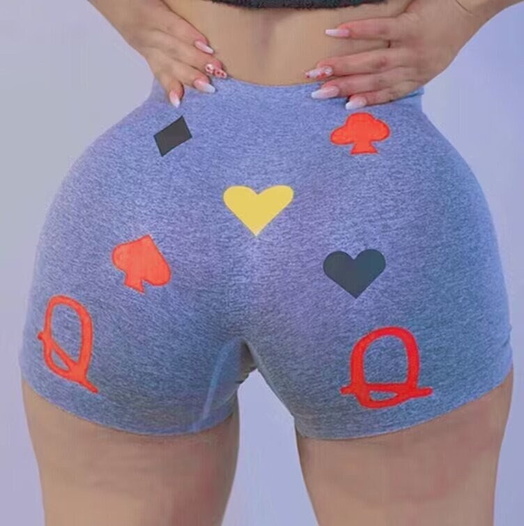High-waisted Butt Lift Yoga Shorts, Sports Booty Shorts, Contour Workout Shorts