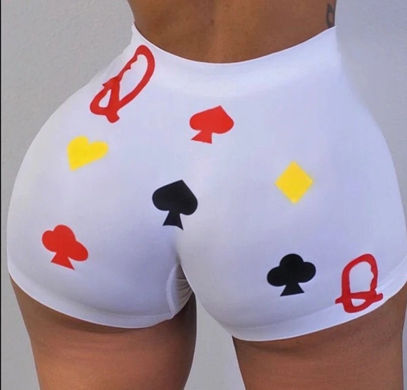 High-waisted Butt Lift Yoga Shorts, Sports Booty Shorts, Contour Workout Shorts