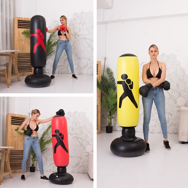 Inflatable boxing column Inflatable Punching Bag Vertical Adult Inflatable Boxing Column Punching Heavy Bag