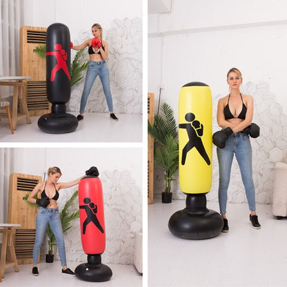 Inflatable boxing column Inflatable Punching Bag Vertical Adult Inflatable Boxing Column Punching Heavy Bag