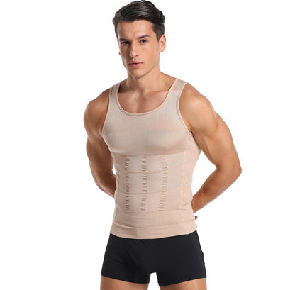 Men Slim Body Lift Shaper BELLY BUSTER Tank Top Slimming Undershirt Body Shaper