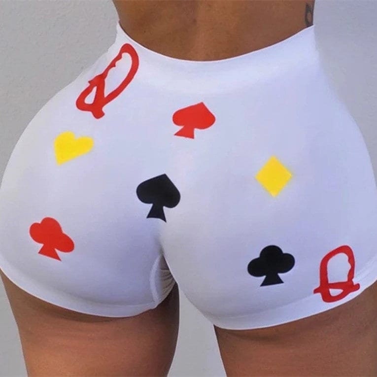 High-waisted Butt Lift Yoga Shorts, Sports Booty Shorts, Contour Workout Shorts