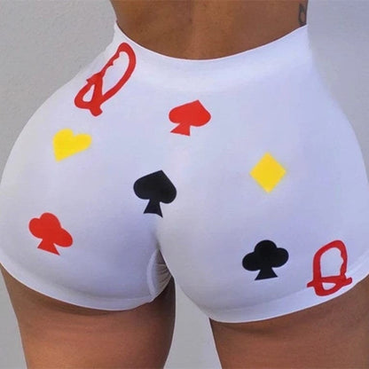 High-waisted Butt Lift Yoga Shorts, Sports Booty Shorts, Contour Workout Shorts